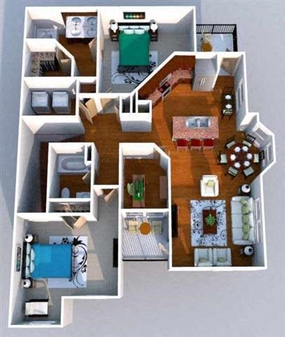 a drawing of a floor plan of a house